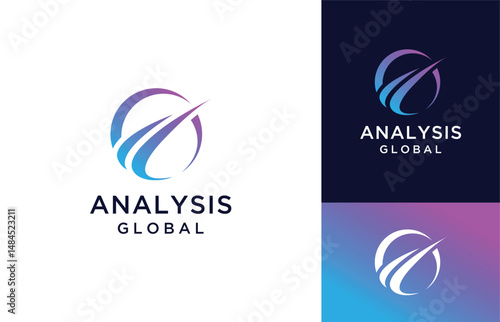 Business and Finance web icons vector logo design inspiration 