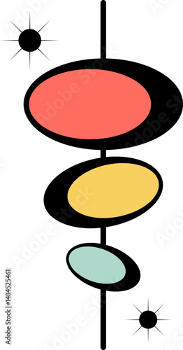 Atomic Mid Century Modern Element