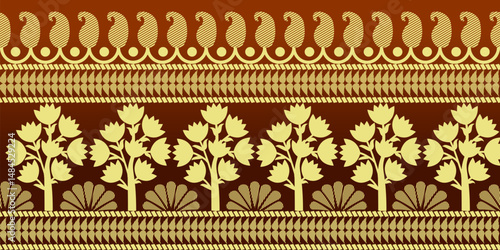 beautiful graphic saree design and this sari design is in Indian style which is for textile fashion industry and it can be used as wallpaper backdrop and website bg this style is originated in india 