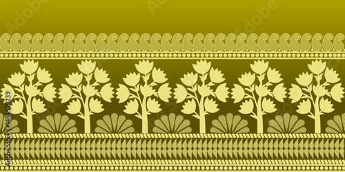 beautiful graphic saree design and this sari design is in Indian style which is for textile fashion industry and it can be used as wallpaper backdrop and website bg this style is originated in india 