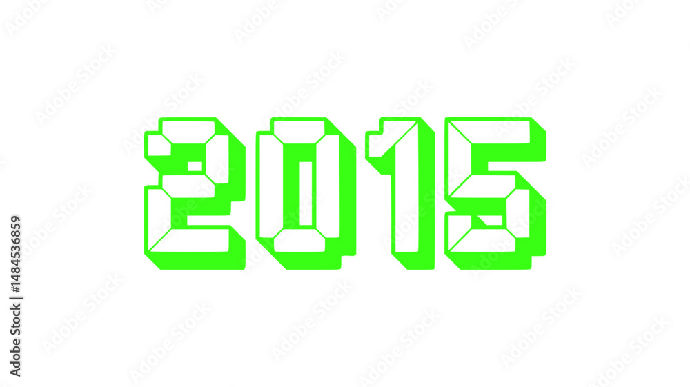 2015 Digital Year Neon Green Design 2015 Digital Year Neon Green Design
