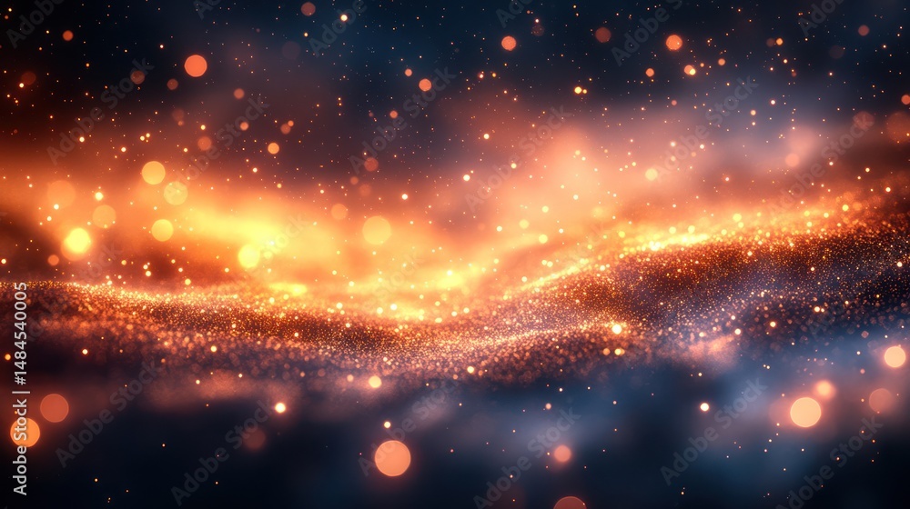 Fototapeta premium Colorful nebula in space