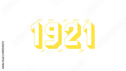 1921 Year Vintage Retro Design
