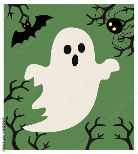Spooky and Fun  Happy Halloween Party  Illustrations with Classic Characters-05