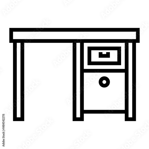 Corner Desk with Cabinet