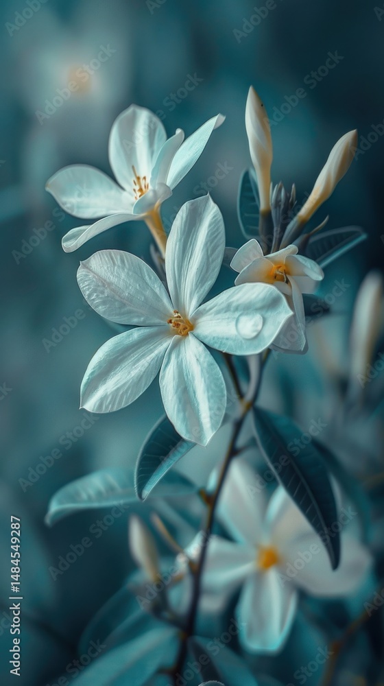 Obraz premium Jasmine flower outdoors blossom anther.