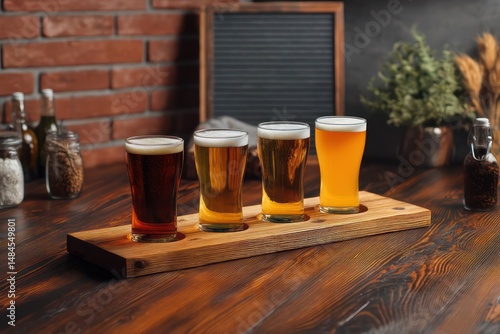 Brewery standee mockup for promoting local craft beer, ideal for beer tasting event marketing.