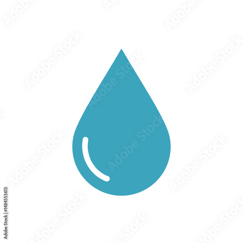 Colorful water drop icon representing freshness and purity