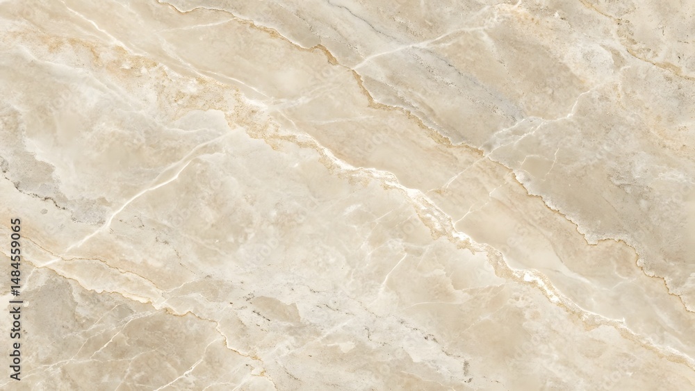 Fototapeta premium Beige Marble Texture A close-up view of a luxurious beige marble surface with elegant and natural veins, creating a sophisticated backdrop for any design. Gray and beige marble stone