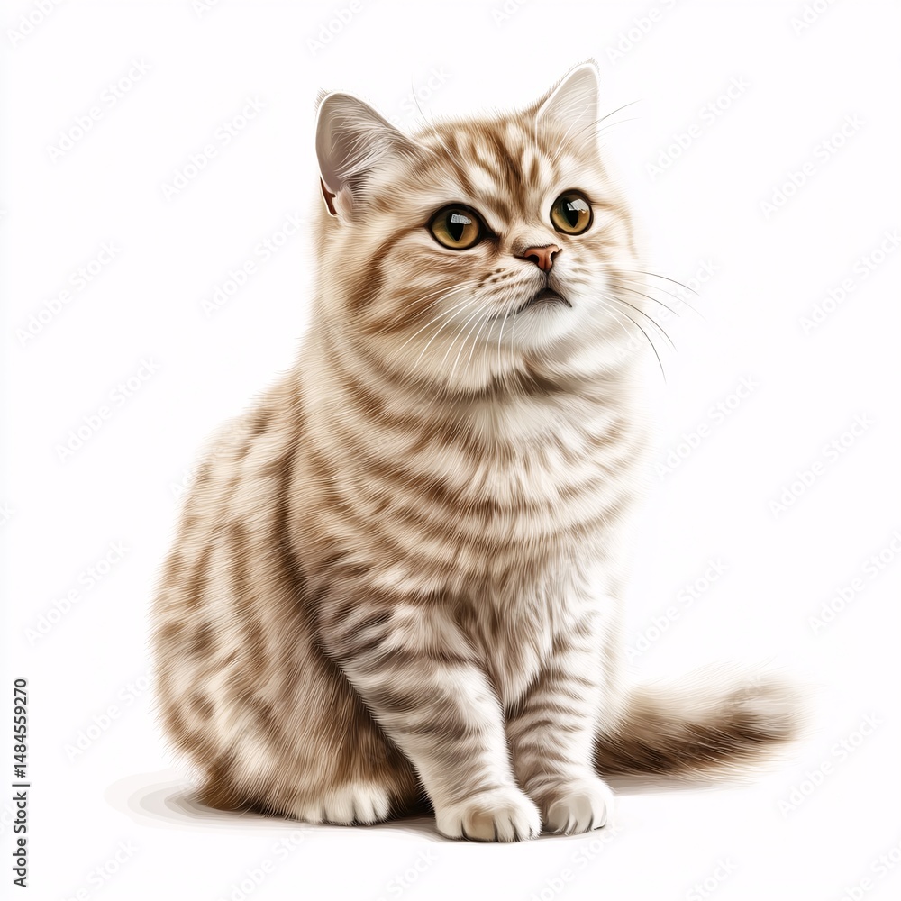 scottish fold cat isolated scottish fold cat isolated