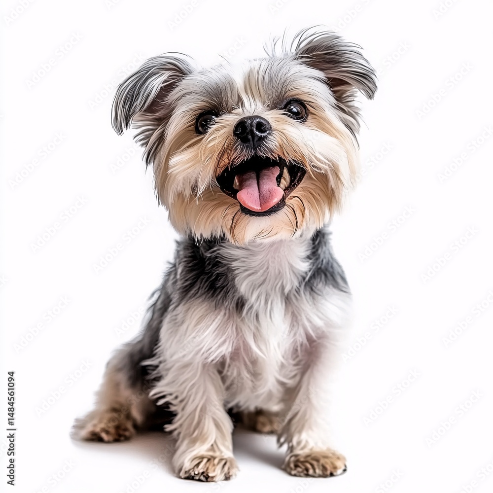 yorkshire terrier on white background yorkshire terrier on white background