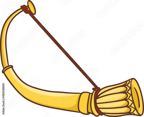 Thai ceremonial oboe (Thai traditional shawm) clipart
