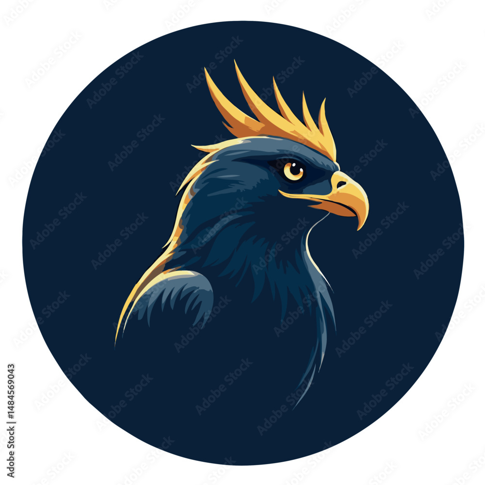 Fototapeta premium eagle head vector illustration