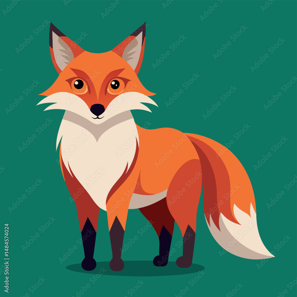 Obraz premium Animal, fox, full-length.