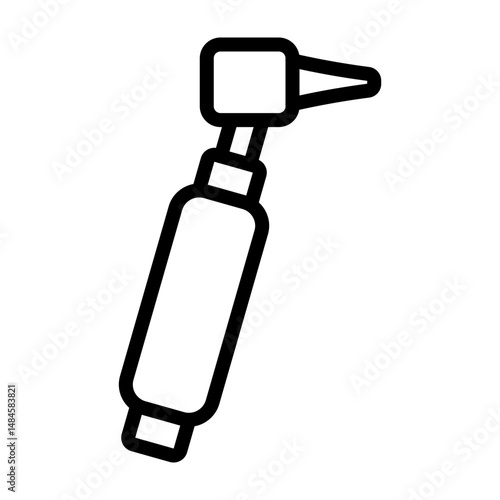 Otoscope Vector Line Icon Design