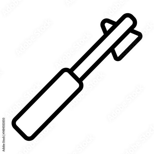 Reflex Hammer Vector Line Icon Design