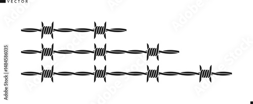 Barbed wire silhouette