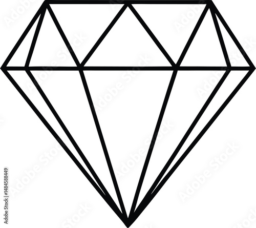diamond on White background