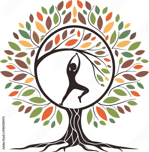 Yoga and Nature: A Symbolic Illustration of Inner Peace
