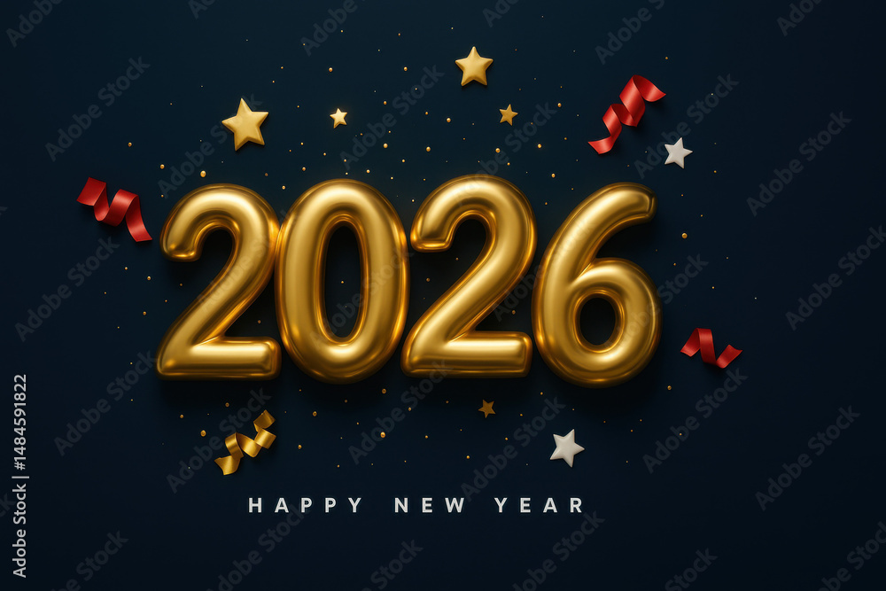 number 2026, new year's eve, concept of new beginning number 2026, new year's eve, concept of new beginning