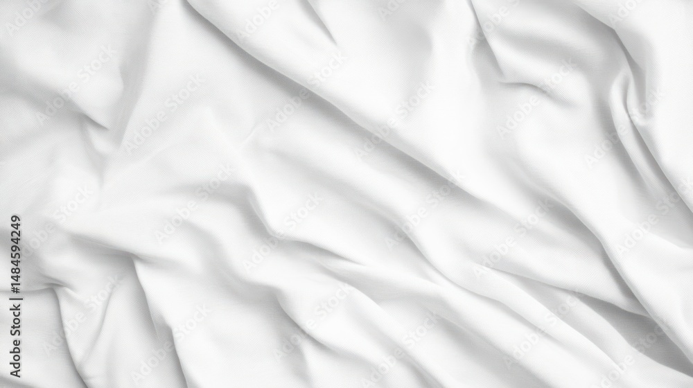 Naklejka premium Abstract White Fabric Texture: Soft, Smooth, and Elegant Drapes