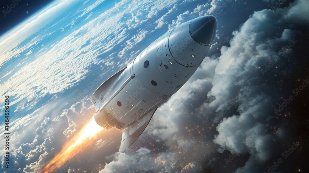 Fototapeta premium Advanced Aerogel Heat Shields for Spaceship Protection and Safety