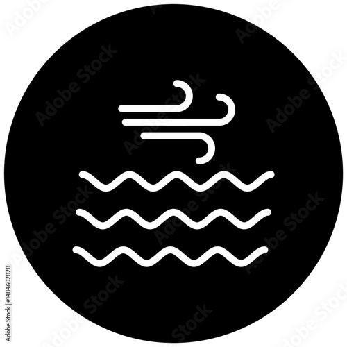 Wind Face Vector Icon