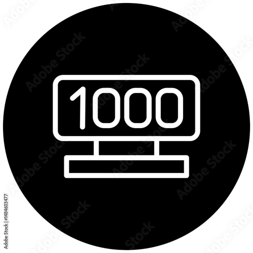 Taxi Meter Vector Icon