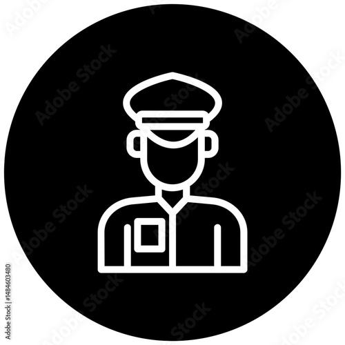 Taxi Driver Vector Icon