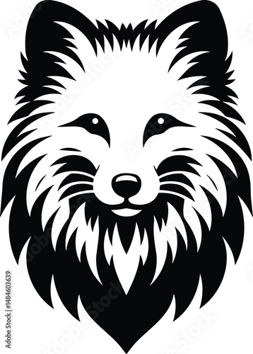 Minimalist Arctic Fox Icon