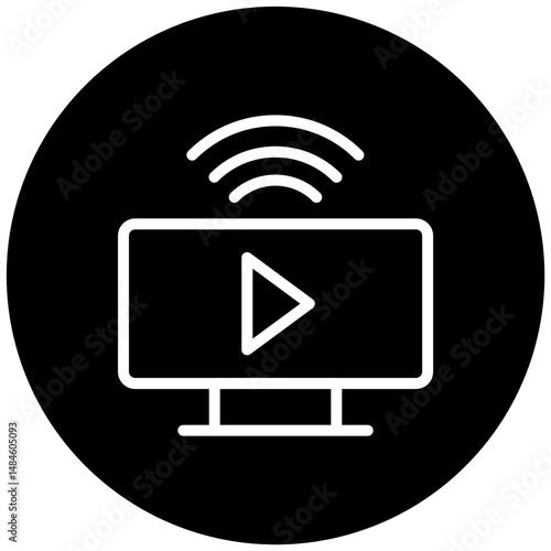 Streaming Vector Icon