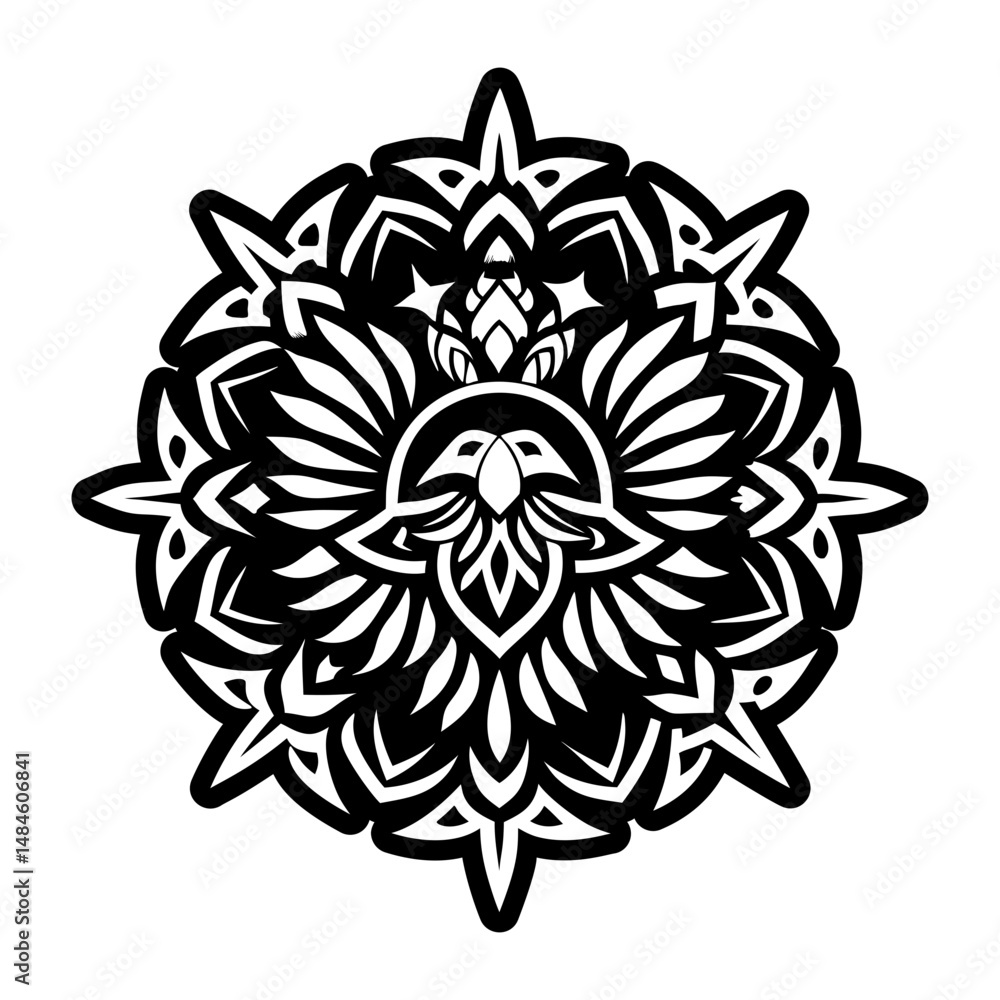 Obraz premium A solid icon showing eagle symbol