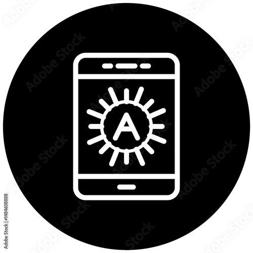 Brightness Auto Vector Icon