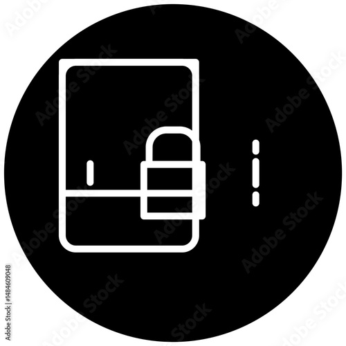 Screen lock Landscape Vector Icon