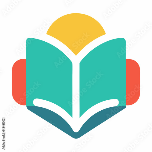 Reading icon on white background
