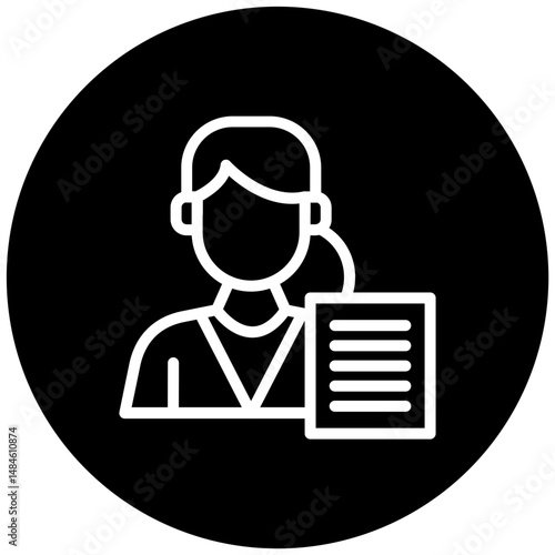Writer Female Icon