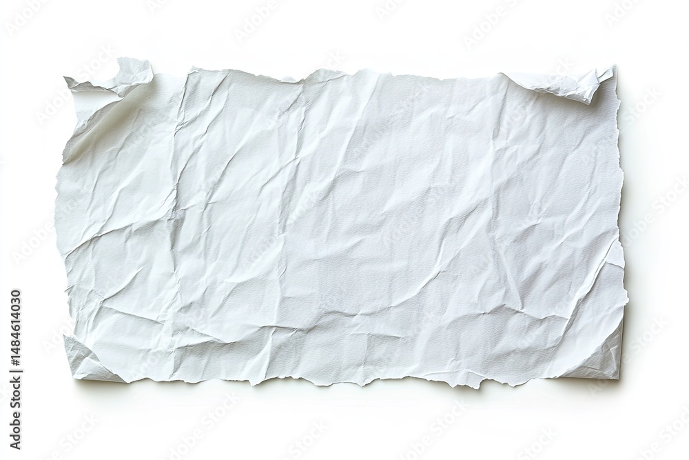 Obraz premium Crumpled White Paper