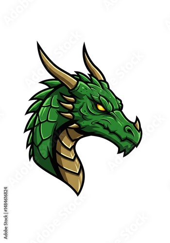 Wallpaper Mural Emerald Vigil: Dragon's Gaze Torontodigital.ca