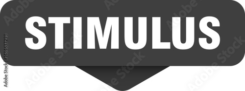 stimulus sticker. stimulus sign on transparent background