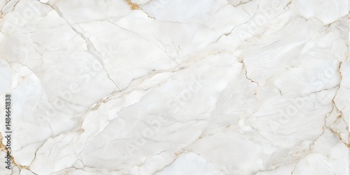 White Marble Tile With Gentle Gray Veins Glossy Finish