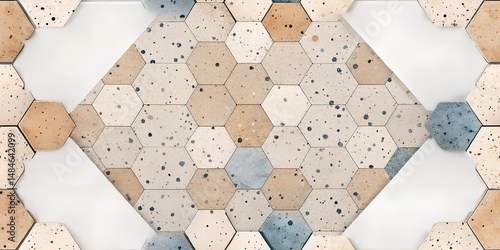 Mediterranean Style Ceramic Tile With Green Design