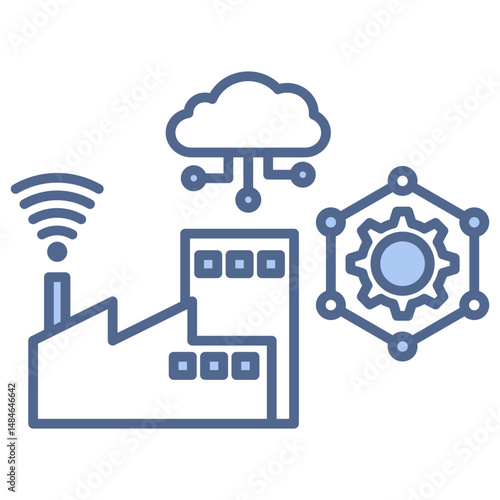 Iot Blue Icon