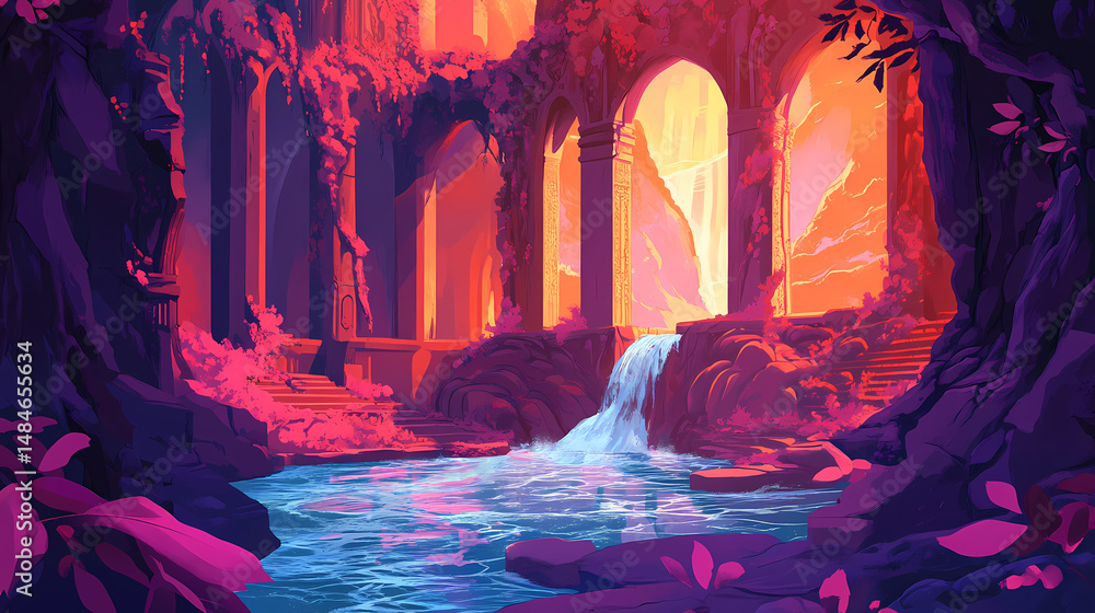 Fototapeta premium sacred water grotto