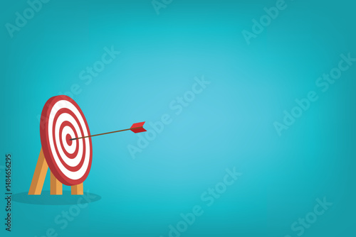 Arrow hits the center
