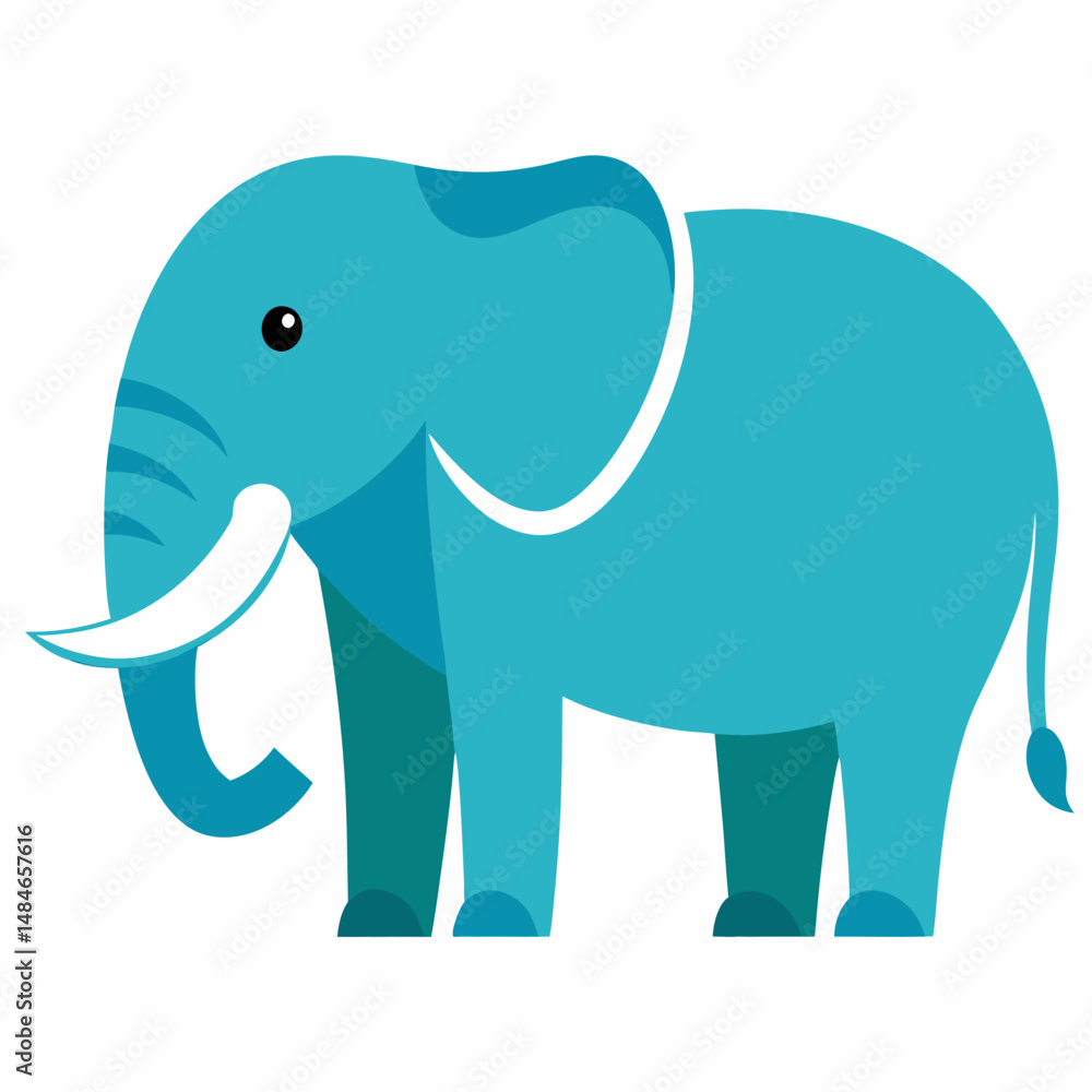 elephant cartoon isolated on white elephant cartoon isolated on white