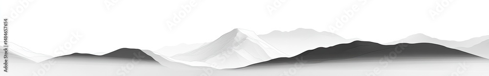 Obraz premium Misty Mountain Range (8)