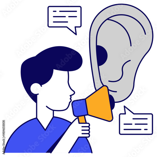 Premium download icon of marketer
