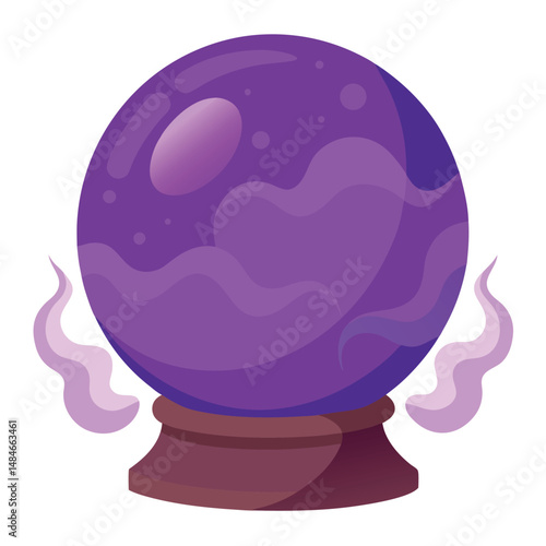 Cursed candle wax dripping taper with face icon outline vector illustration