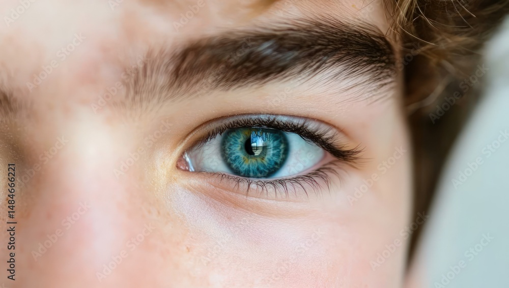Fototapeta premium Close-up of a blue eye