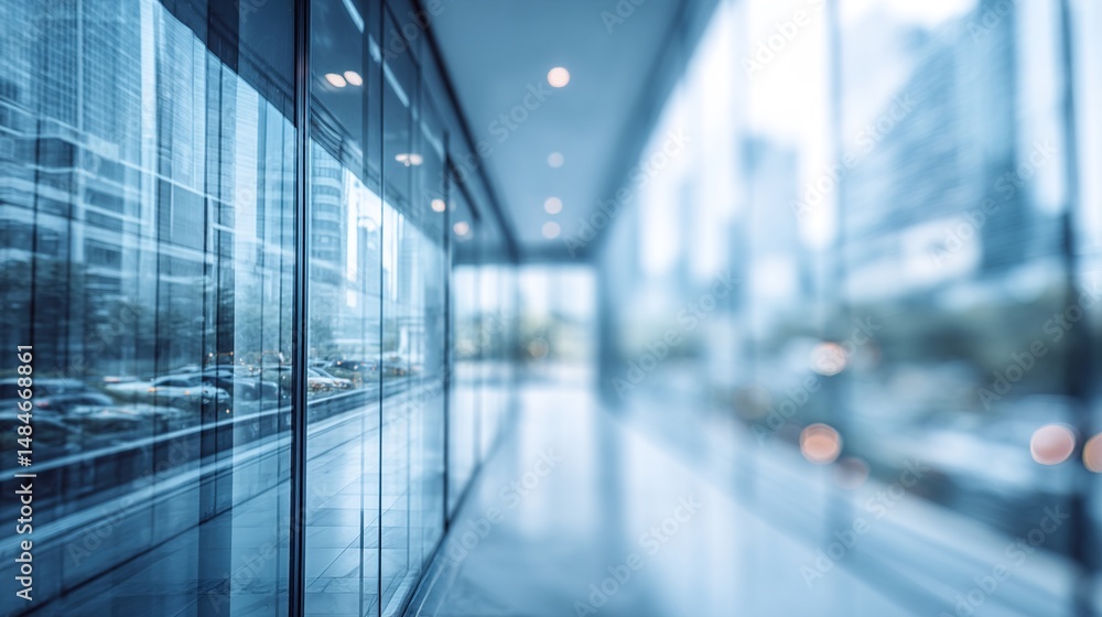Blurred glass wall of modern business office building at the business center use for background in business concept. Blur corporate business office. Abstract windows with a blue tint. High quality Blurred glass wall of modern business office building at the business center use for background in business concept. Blur corporate business office. Abstract windows with a blue tint. High quality